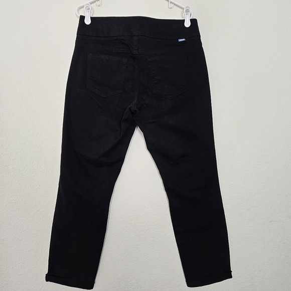 Amelia Slim Ankle Black Pull On Pants Sleek & Comfy - Picture 3 of 13